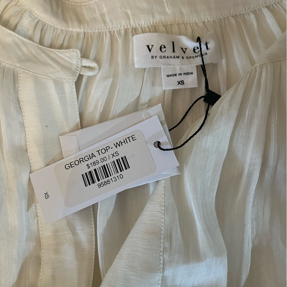White linen blouse